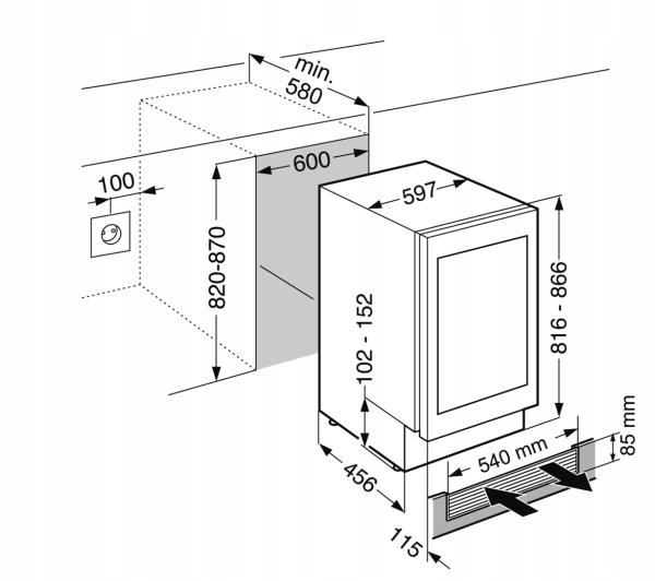 Winiarka Liebherr UWTgb 1682-21 netnet Model UWTgb1682