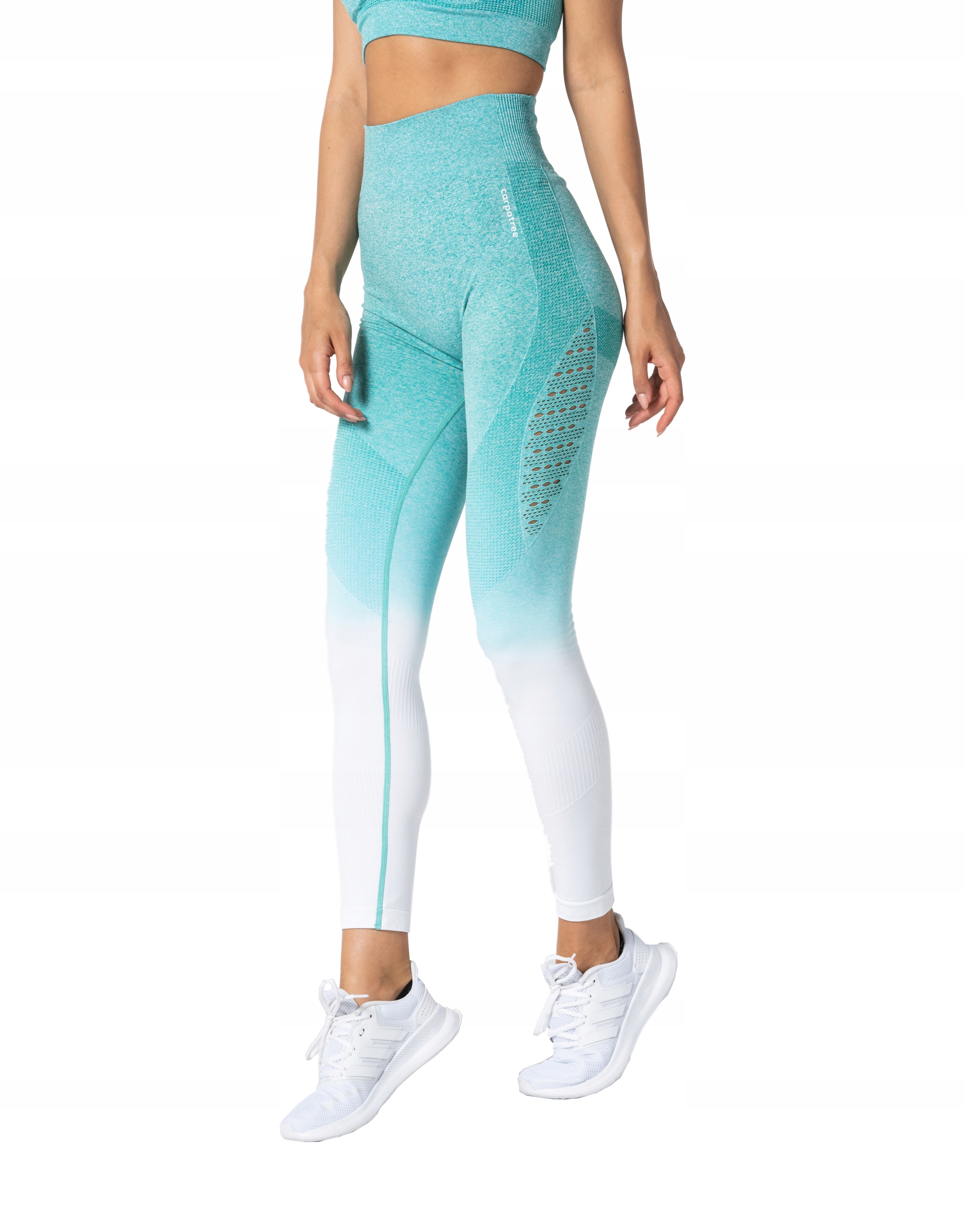 

Legginsy wysoki stan turkusowe Nowość L Carpatree
