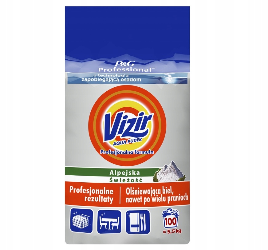 Levně Vizir Professional Prací prášek Regular 5,5 kg