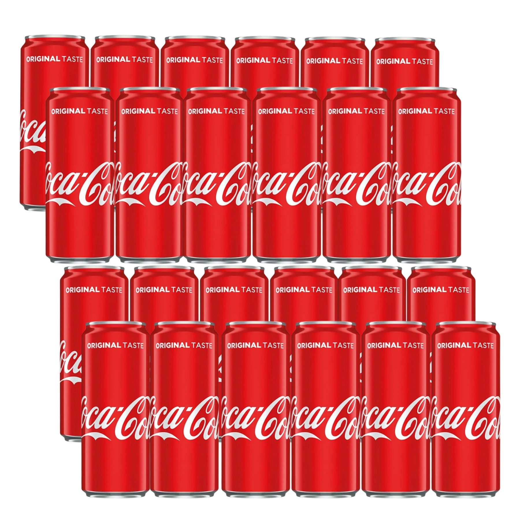 Levně Sycený nápoj Coca-Cola Original 330 ml plechovka, sada 24 kusů