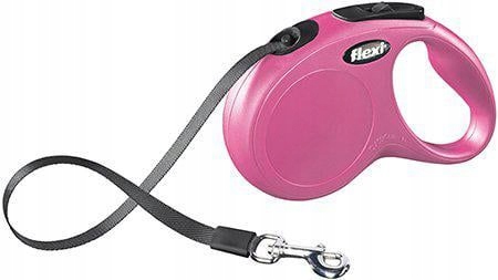 Flexi New Classic M 5M Navíjecí Vodítko Pink Max. 25 Kg
