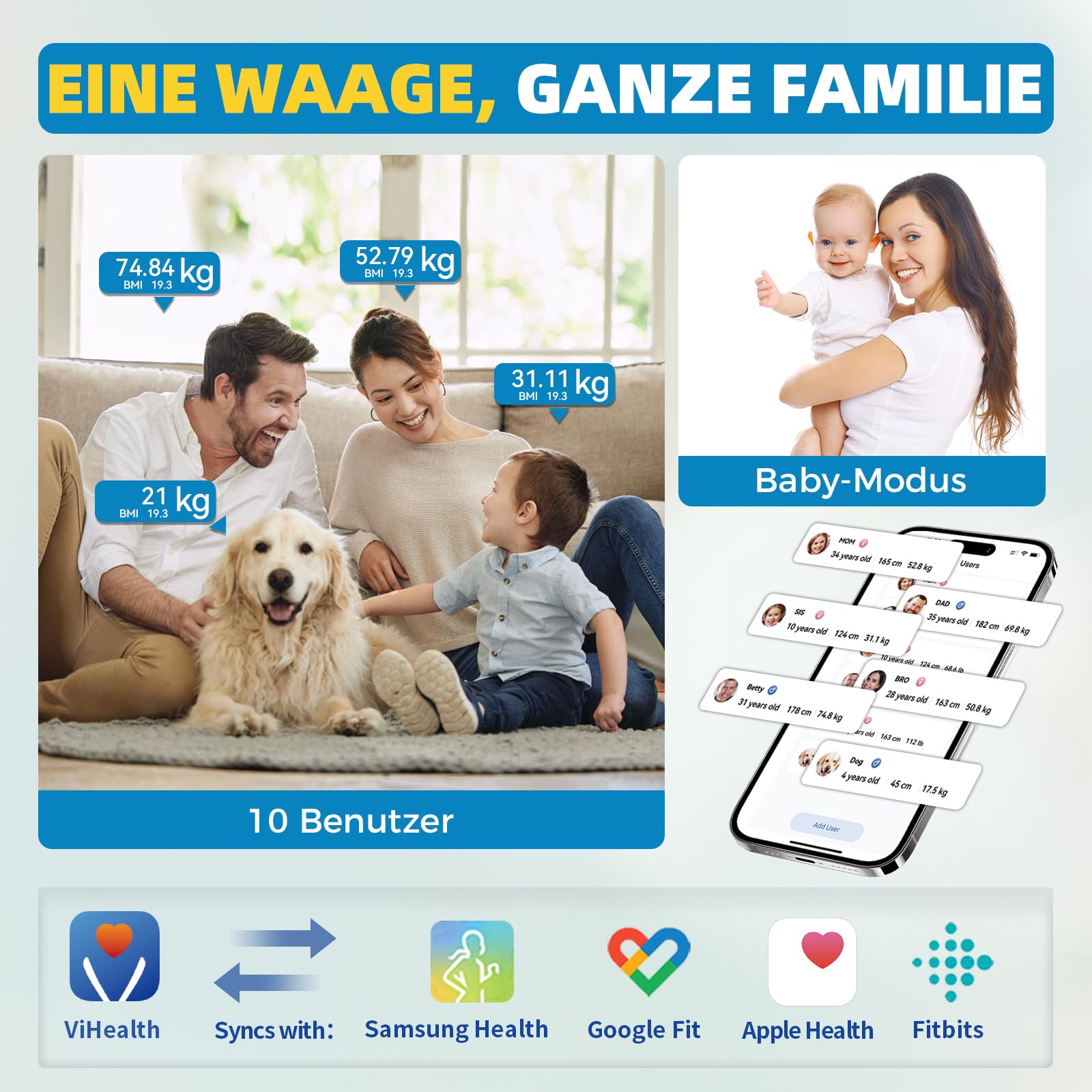 LEPULSE S5 Waga Cyfrowa 250kg Bluetooth BMI Aplikacja Szeroka Platforma — miniatura 8