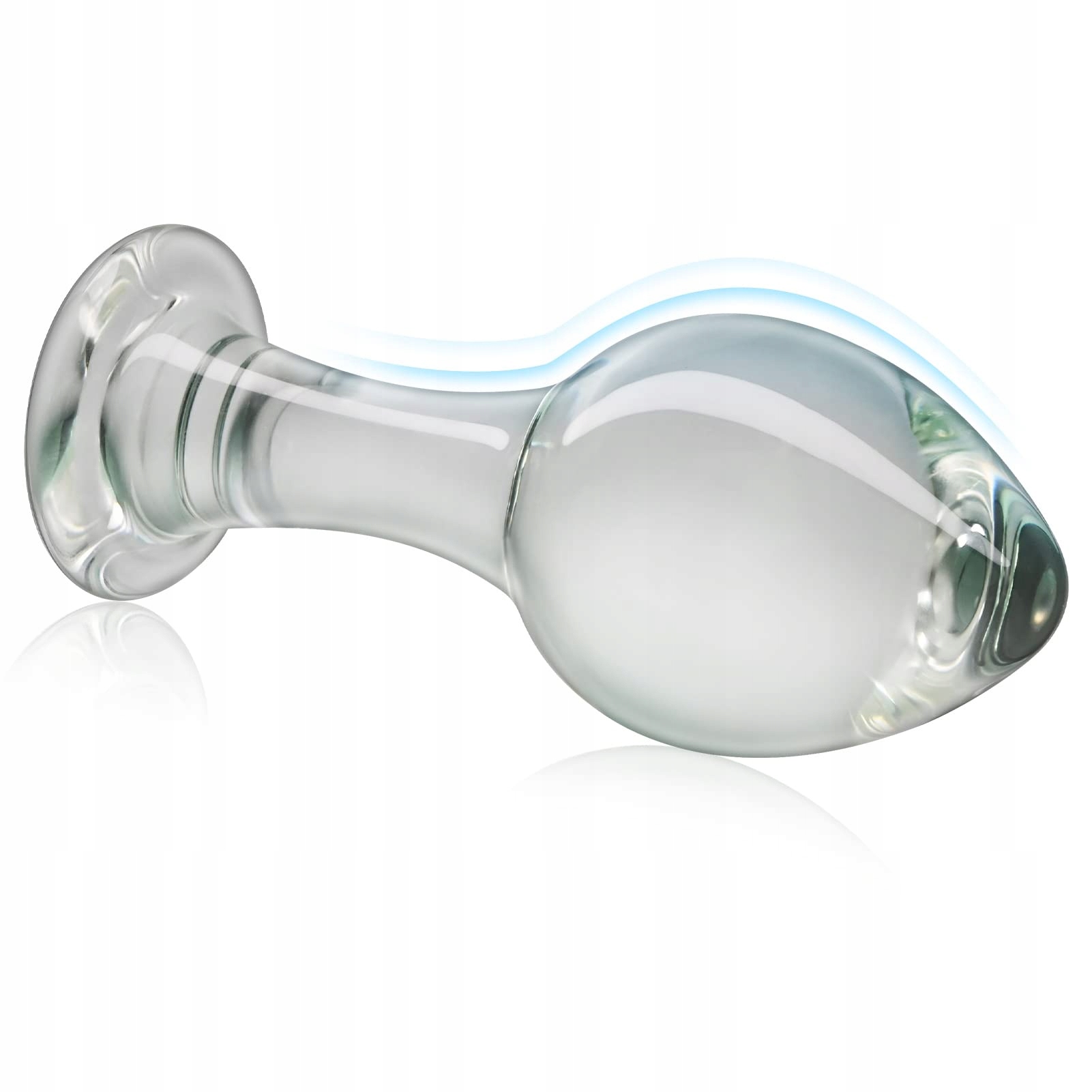 SXOVO Szklany Dildo Buttplug Trener Stymulator G-Punkt Analsex Zabawka — miniatura 3