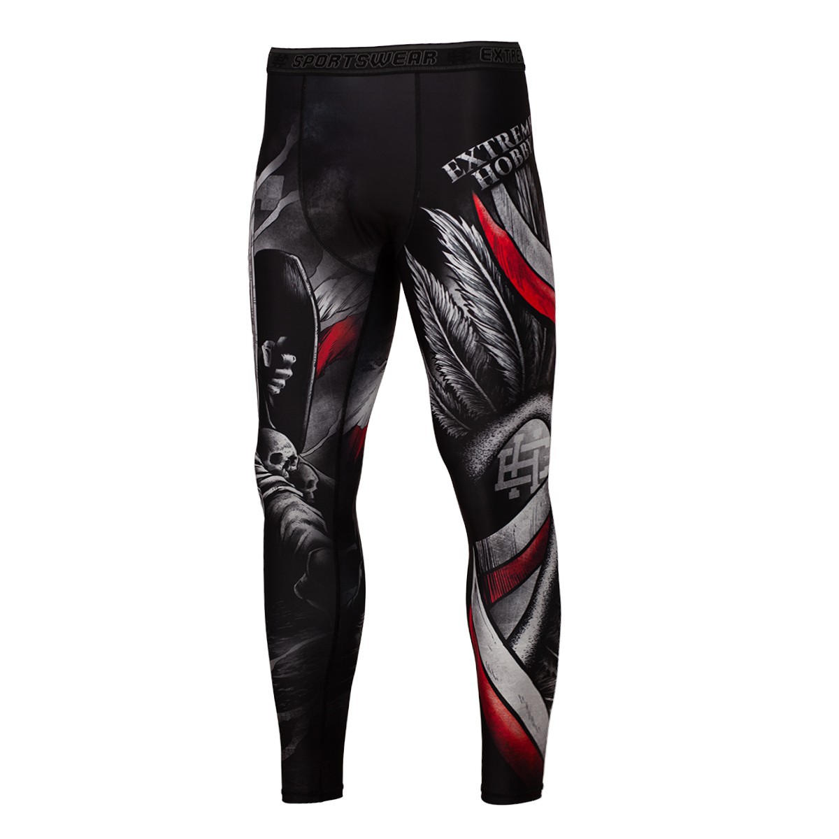 Legginsy męskie sportowe Extreme Hobby Husarz 2XL