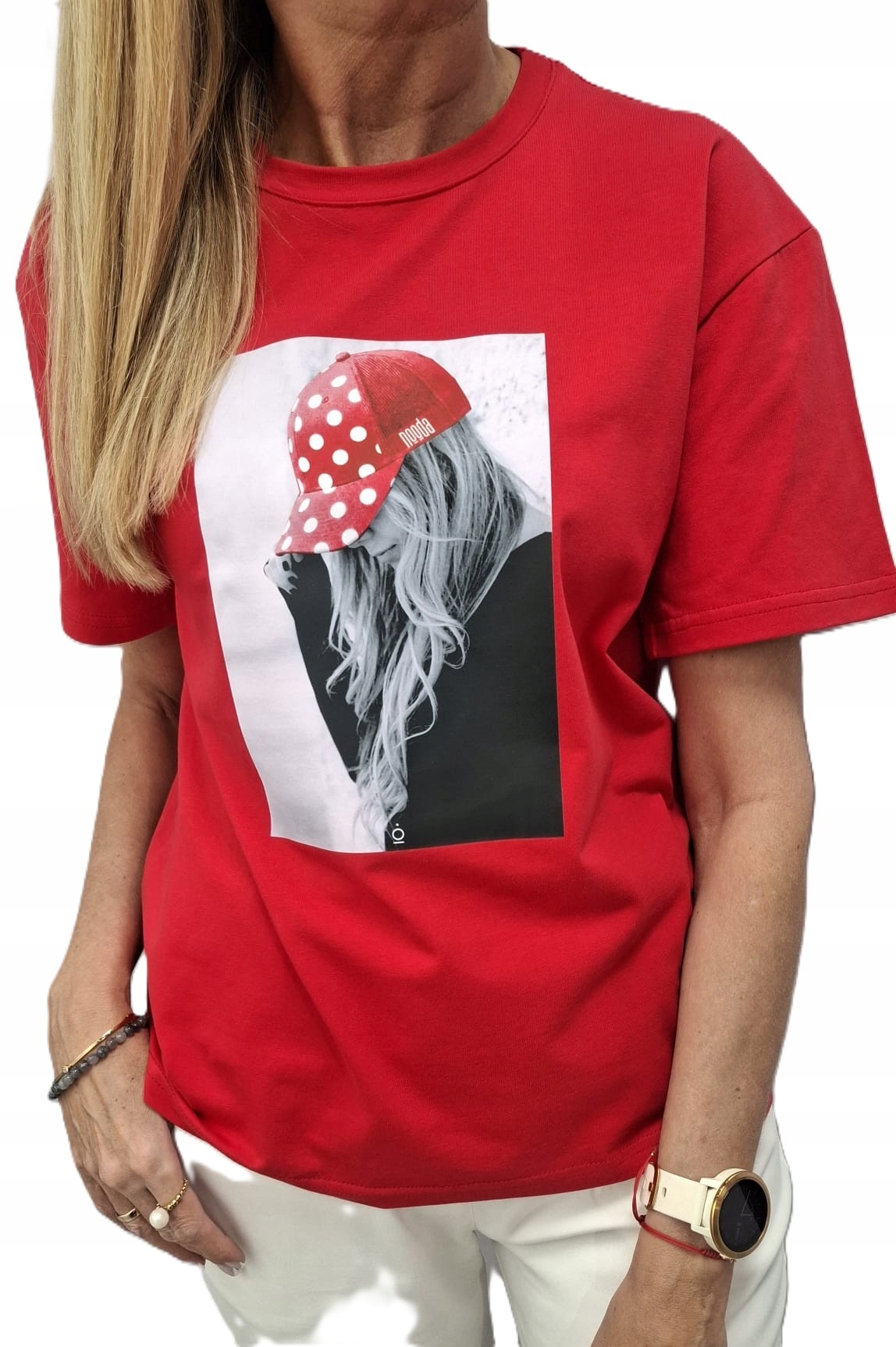Nooda Tričko s potiskem Červená 36/S-40/L