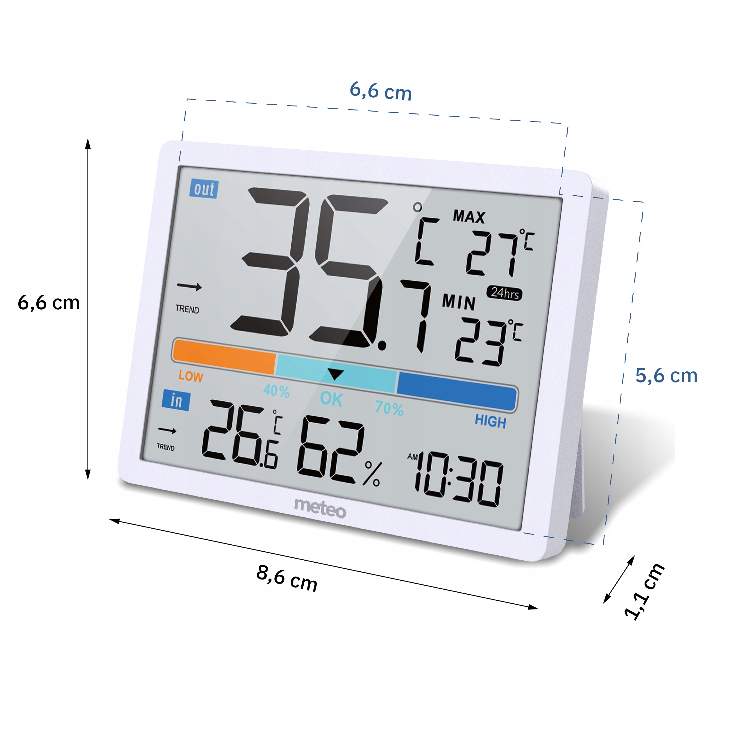 STACJA POGODOWA CYFROWA TERMOMETR METEO SP109 Model SP109