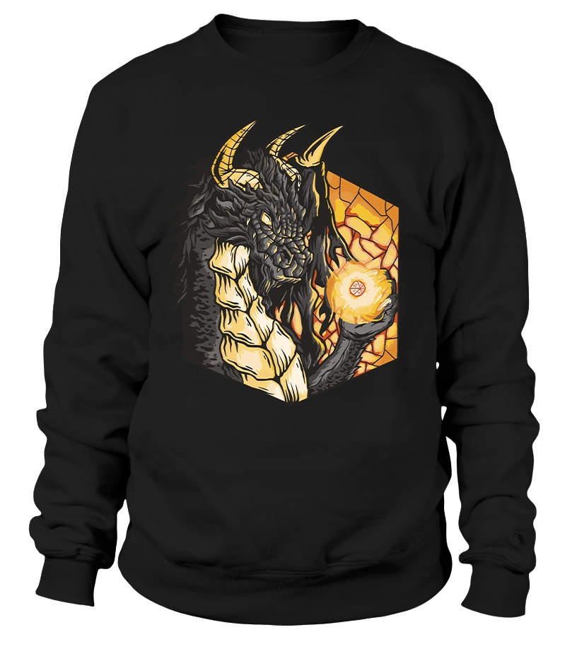 Dámská mikina s motivem draka s Rpg Mikina velikost Xs, černá