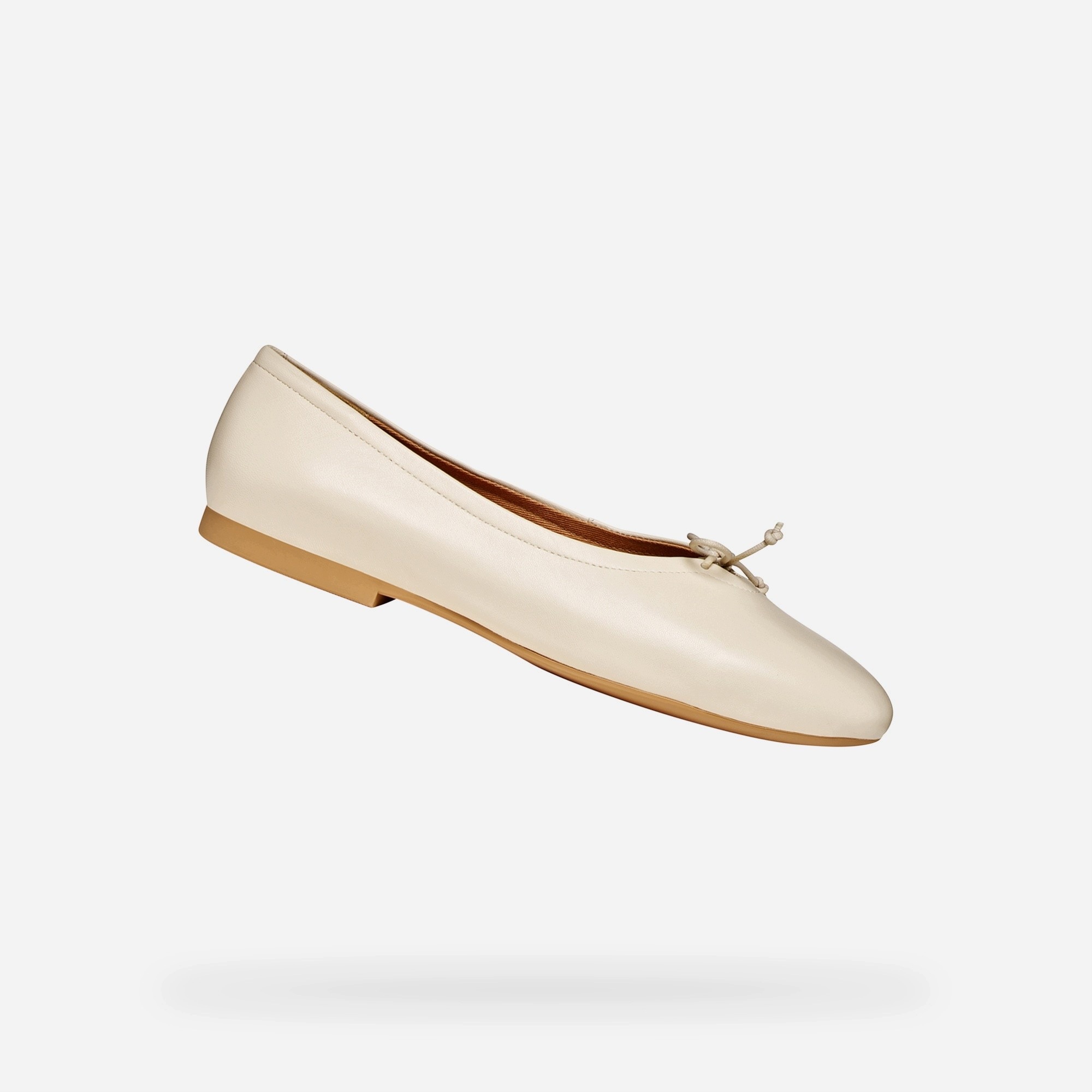 Geox Smetanové dámské baleríny Geox New Palmaria