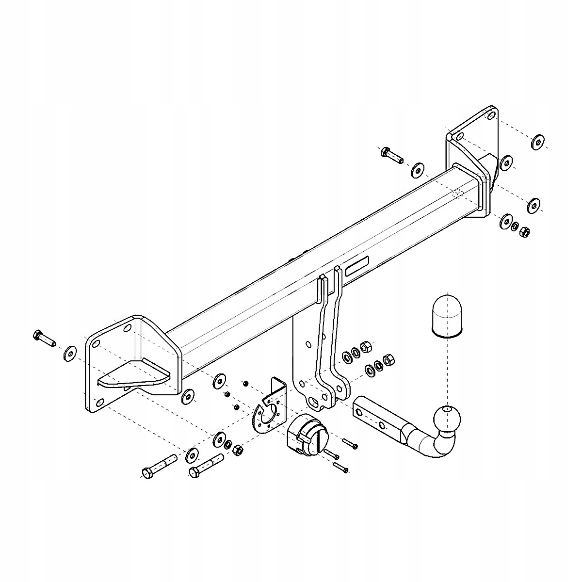 Hak holowniczy do Volvo XC60 2 II SUV od 17 MODUŁ WIĄZKA 13 PIN GRATIS Nowy Producent Steinhof