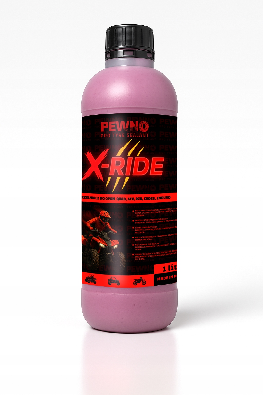 Polski Uszczelniacz Do Opon Quad, Atv, Rzr, Cross, Enduro X-ride 1L Pewno