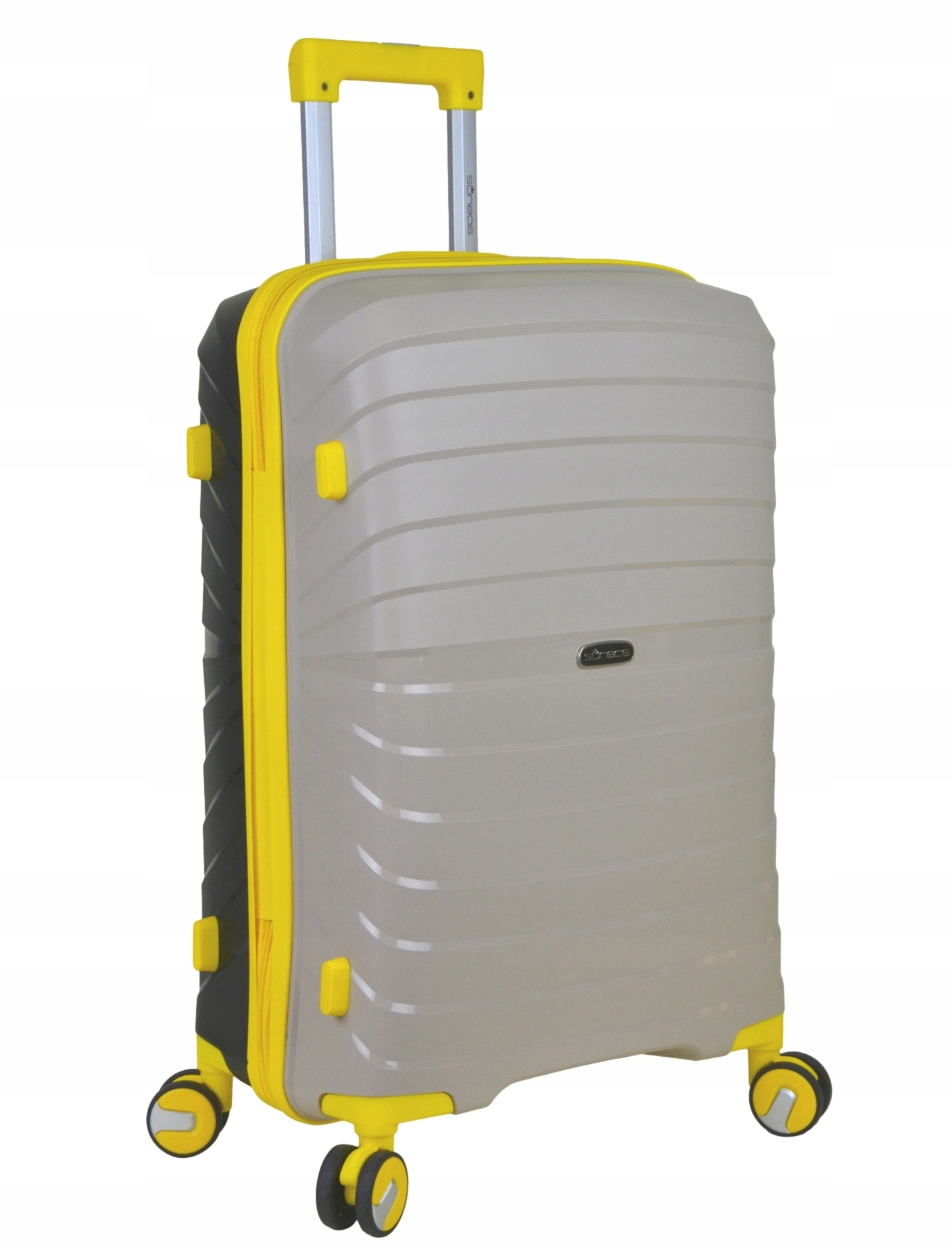 NOWOŚĆ 2024 ! Średnia walizka SunBag z polipropylenu model NOVA 65 Materiał dominujący polipropylen