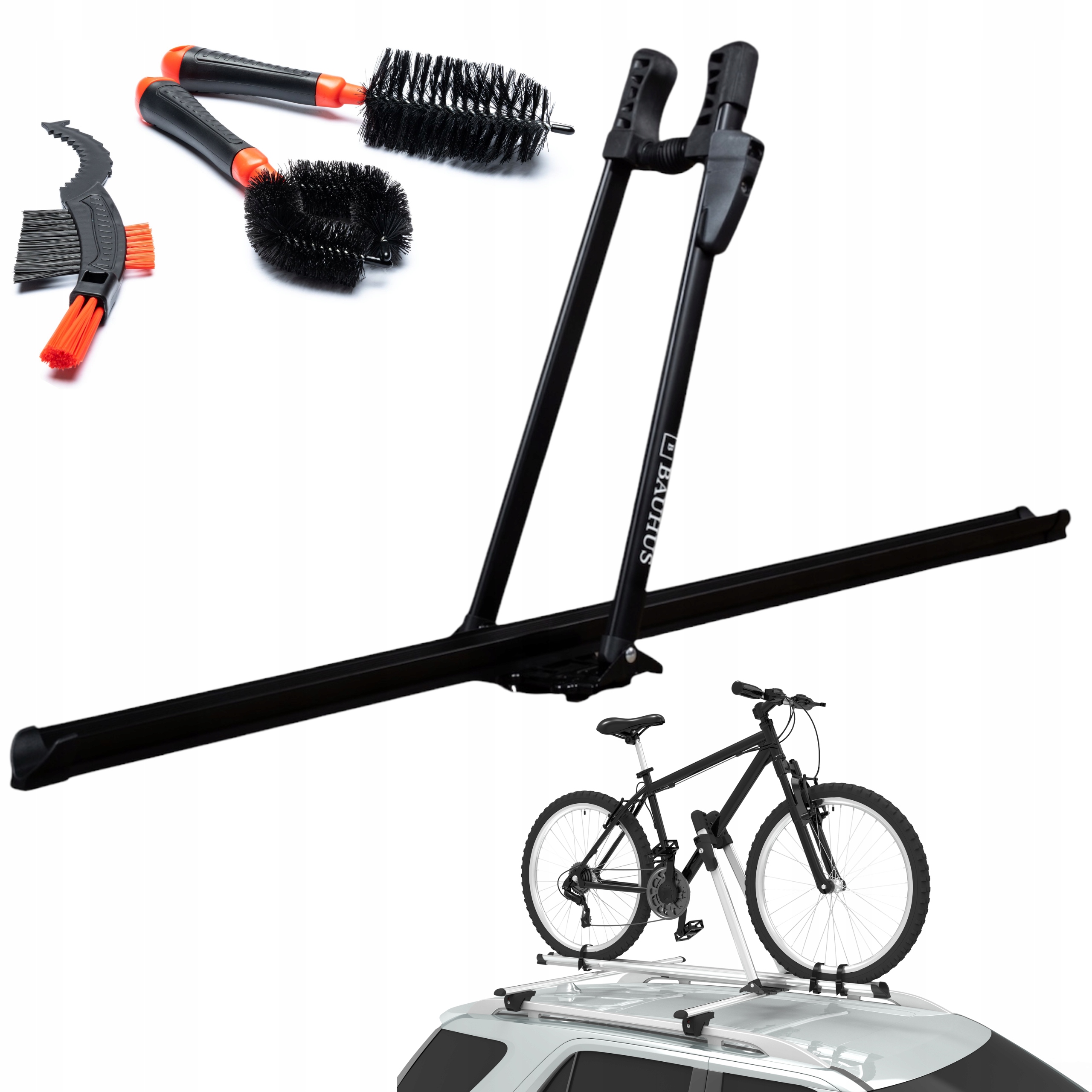 Střešní Nosič Na Kolo Střešní stojan Držák na jízdní kola kartáče Bonus