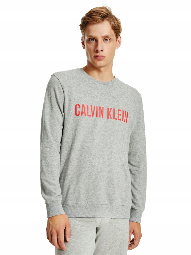 Calvin Klein Pánská Mikina Tenká Sweatshirt Gray rS