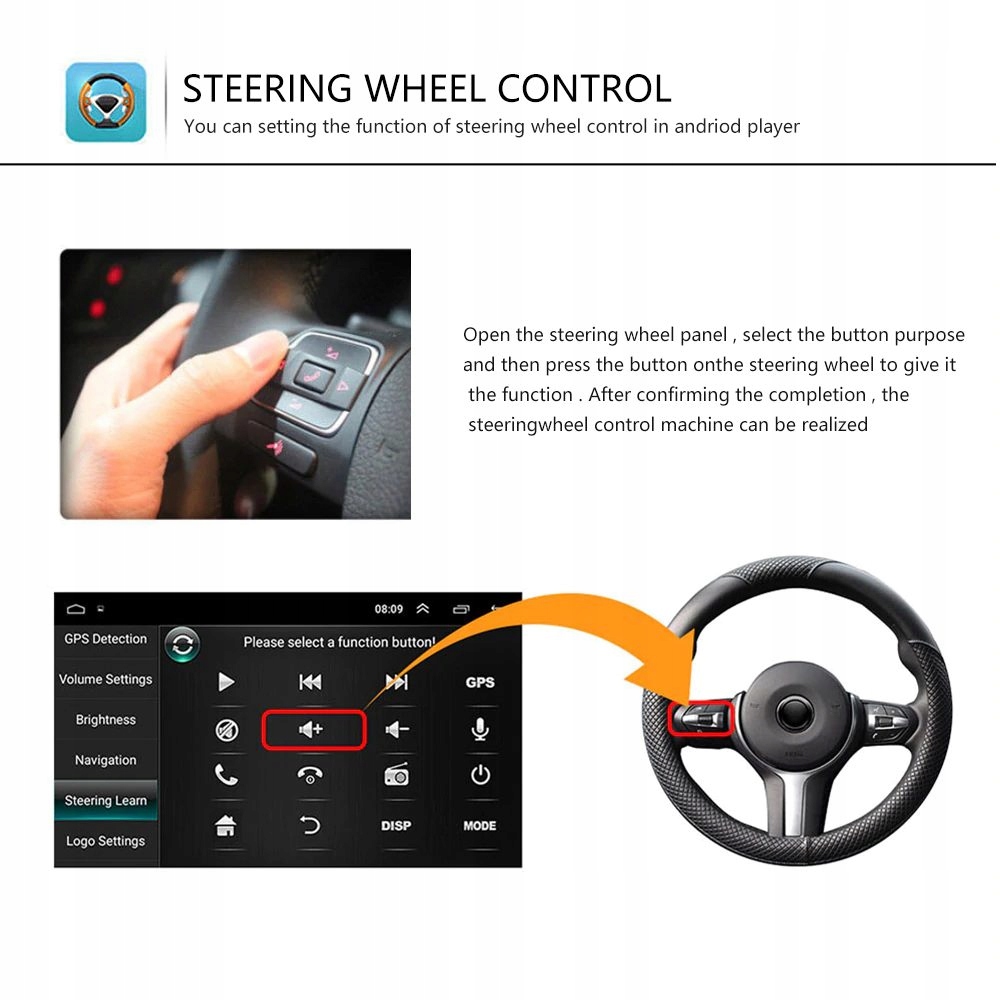 Radio Android 8 Volkswagen Golf Passat GPS vw B6 Złącza AUX USB RCA Pre-out (przedwzmacniacz)