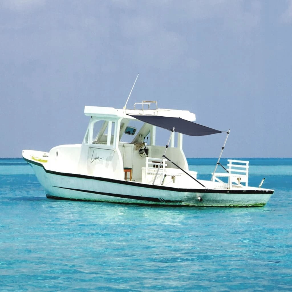 ROZBUDOWA ZADASZENIA DO ŁODZI NIEBIESKA 170X170X(113-182,5)CM