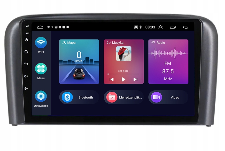 Autorádio Gps Android Navigácia Volvo S80 1998-2006 Wifi Bt Carplay 2GB 64GB