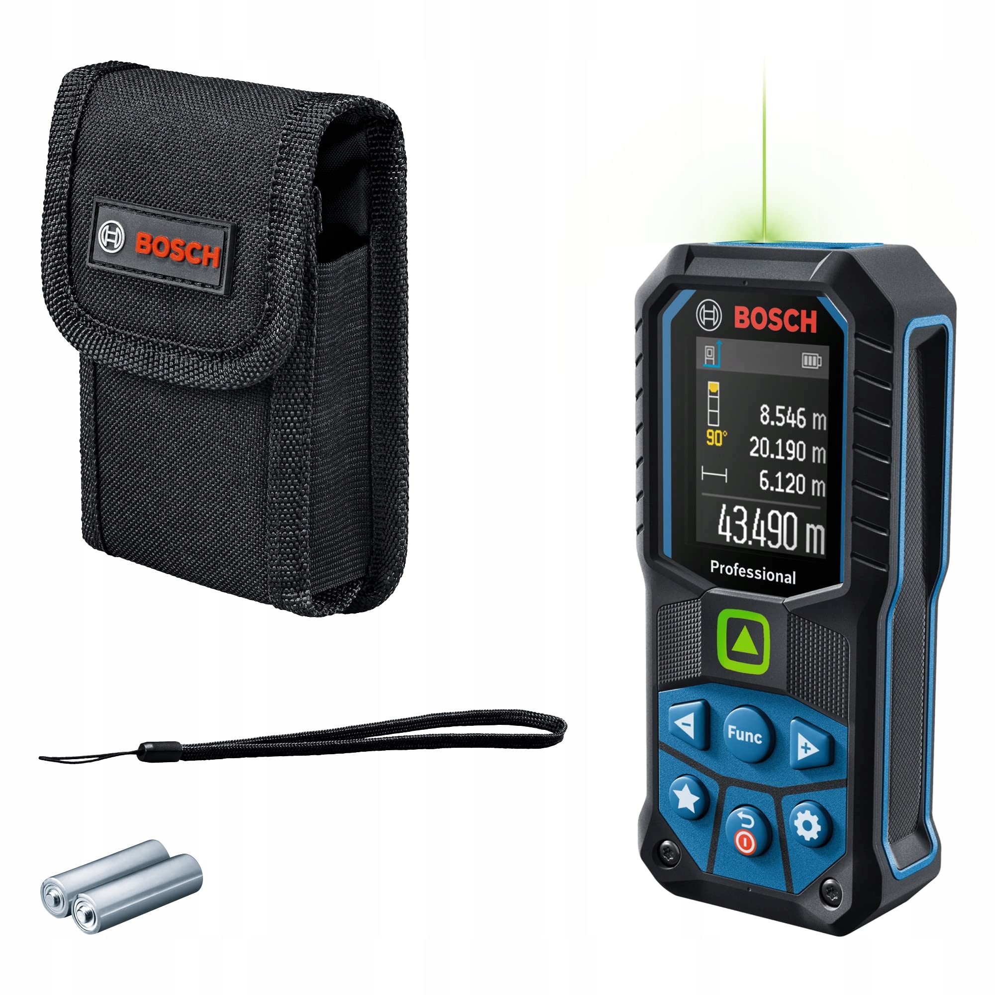 BOSCH Dalmierz Laserowy GLM 50-23 G Zielony Laser Zasięg 50m IP65 — miniatura 2