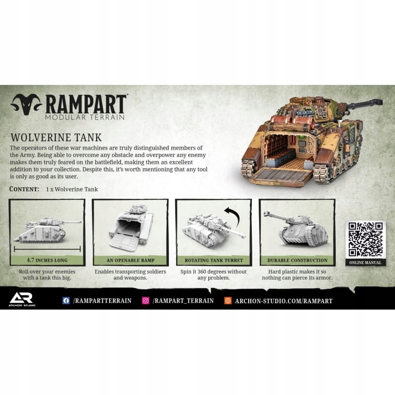 RAMPART - WOLVERINE TANK System Warhammer 40000