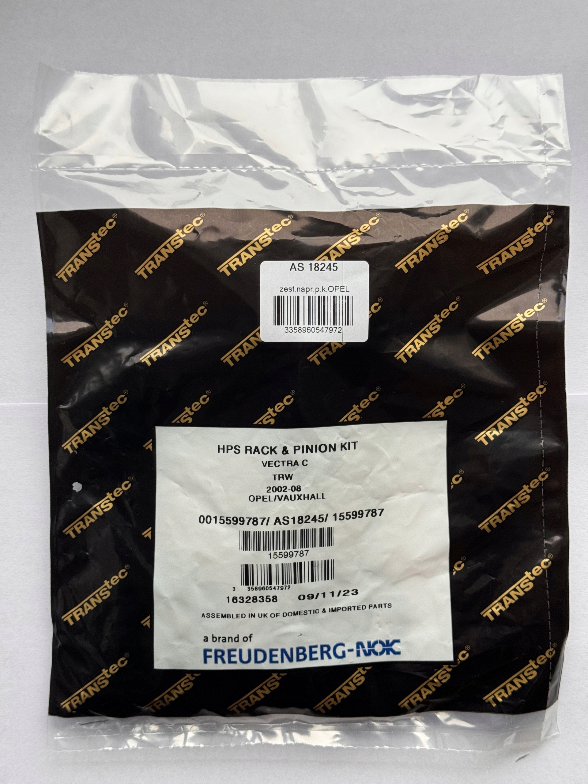 ZESTAW NAPRAWCZY PRZEKŁADNI MAGLOWNICY trw OPEL VECTRA C , SIGNUM, SAAB 9-3