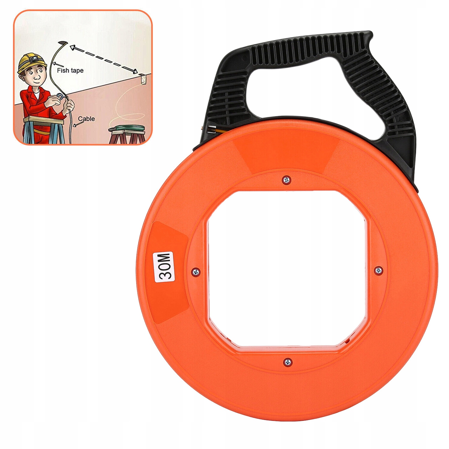 30 m Pilot Linka pro protahování kabelů Vlákno fi 4MM