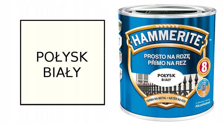 

Hammeritefarba Na Rdzę Biały Połysk 0,25L