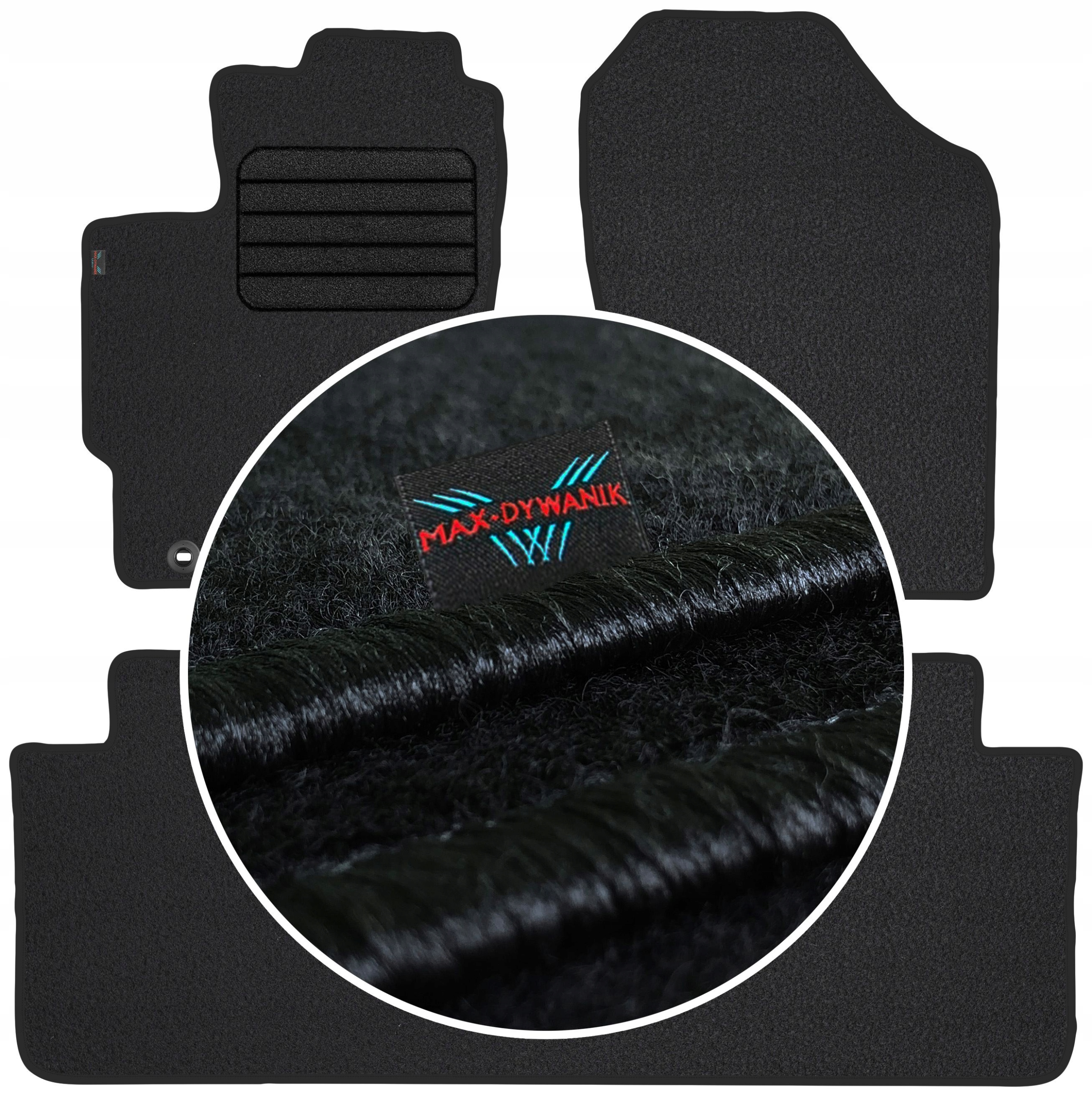 

Toyota Yaris III 2011-2019 Wycieraczki welurowe