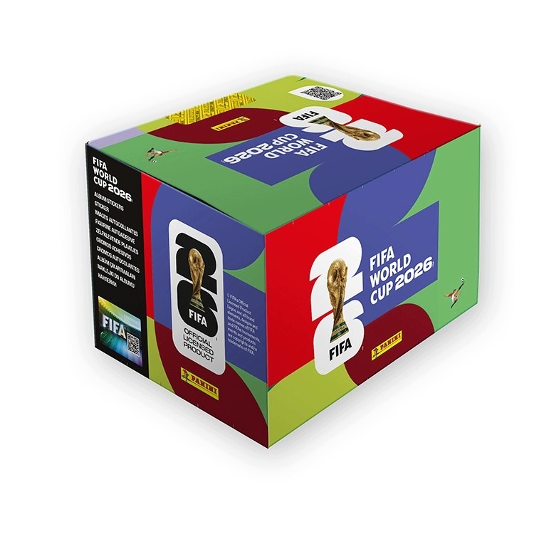 Mistrovství světa Fifa 2026 Panini Display 100 sáčků 7 samolepek na karty