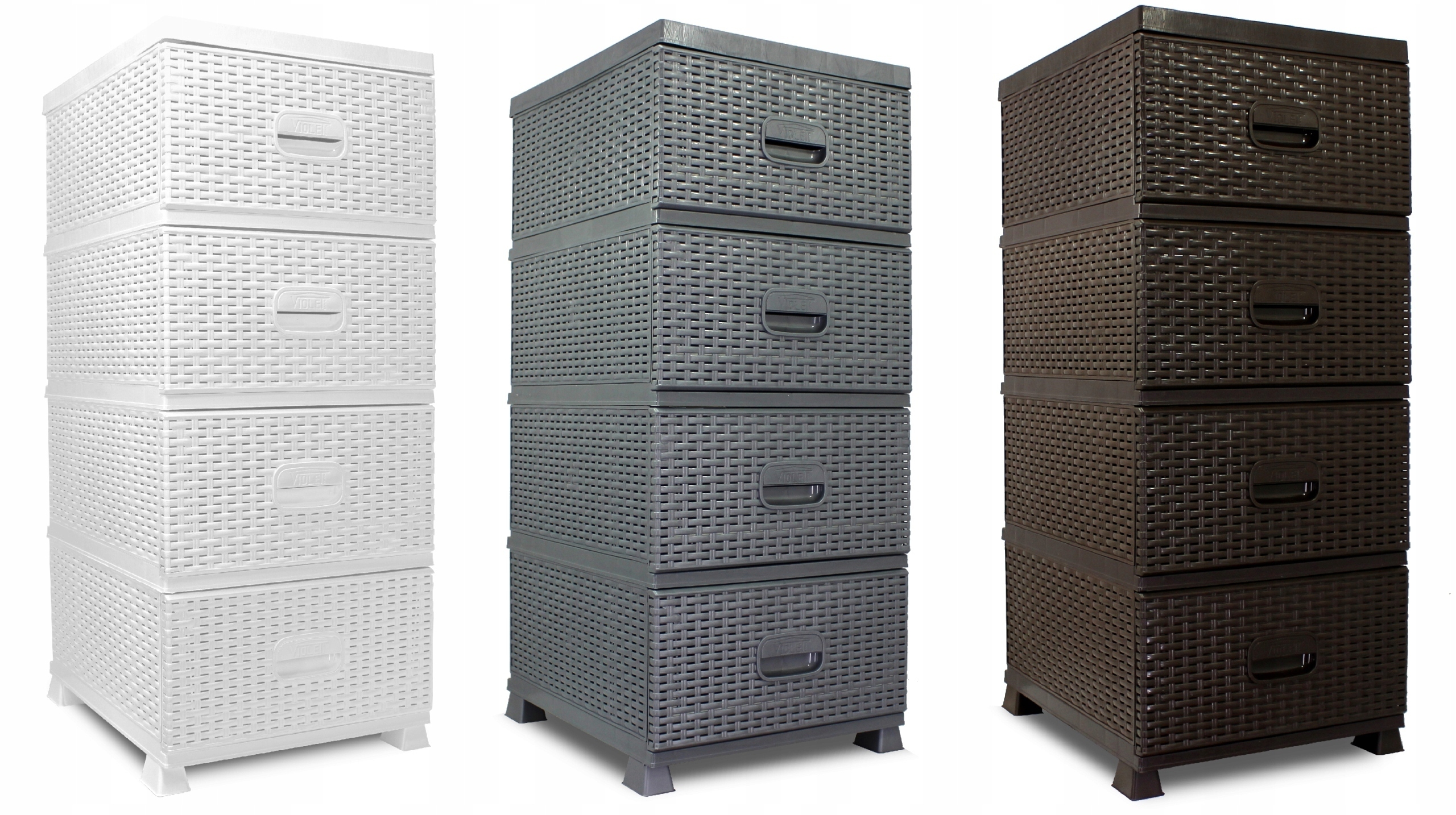 SZAFKA KOMODA REGAŁ 4 SZUFLADY DO ŁAZIENKI KOLOR BRĄZ Kod producenta KAS0357/4A