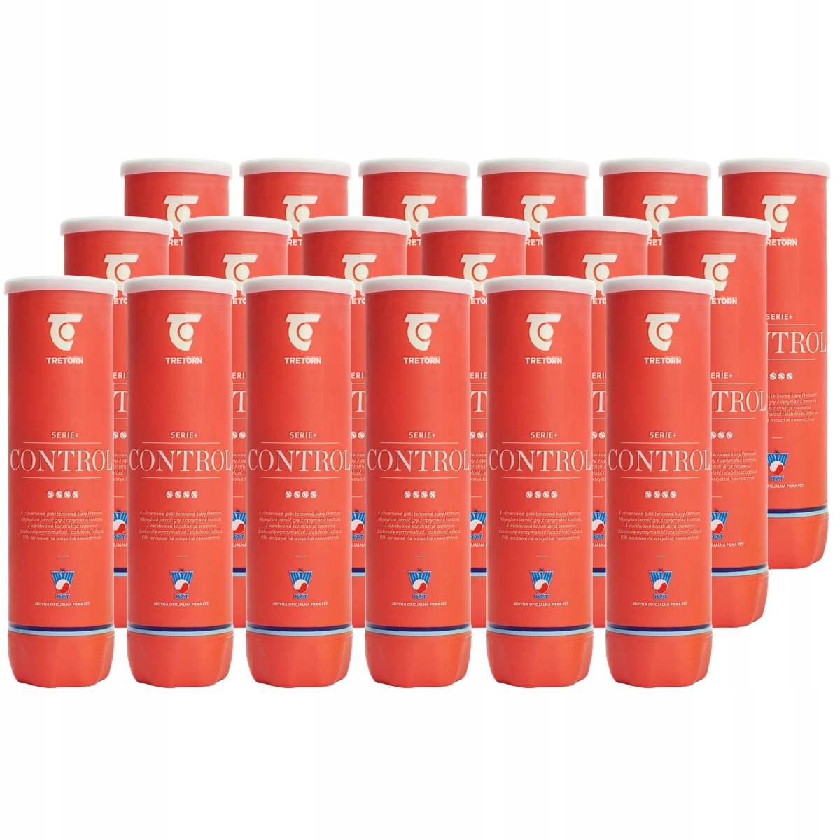 Piłka tenisowa Tretorn Serie+Control Karton 18 pu