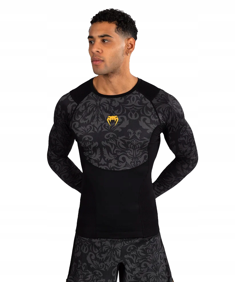 Venum x Ilia Topuria Unmatched Rashguard Długi Rękaw Black/Gold L
