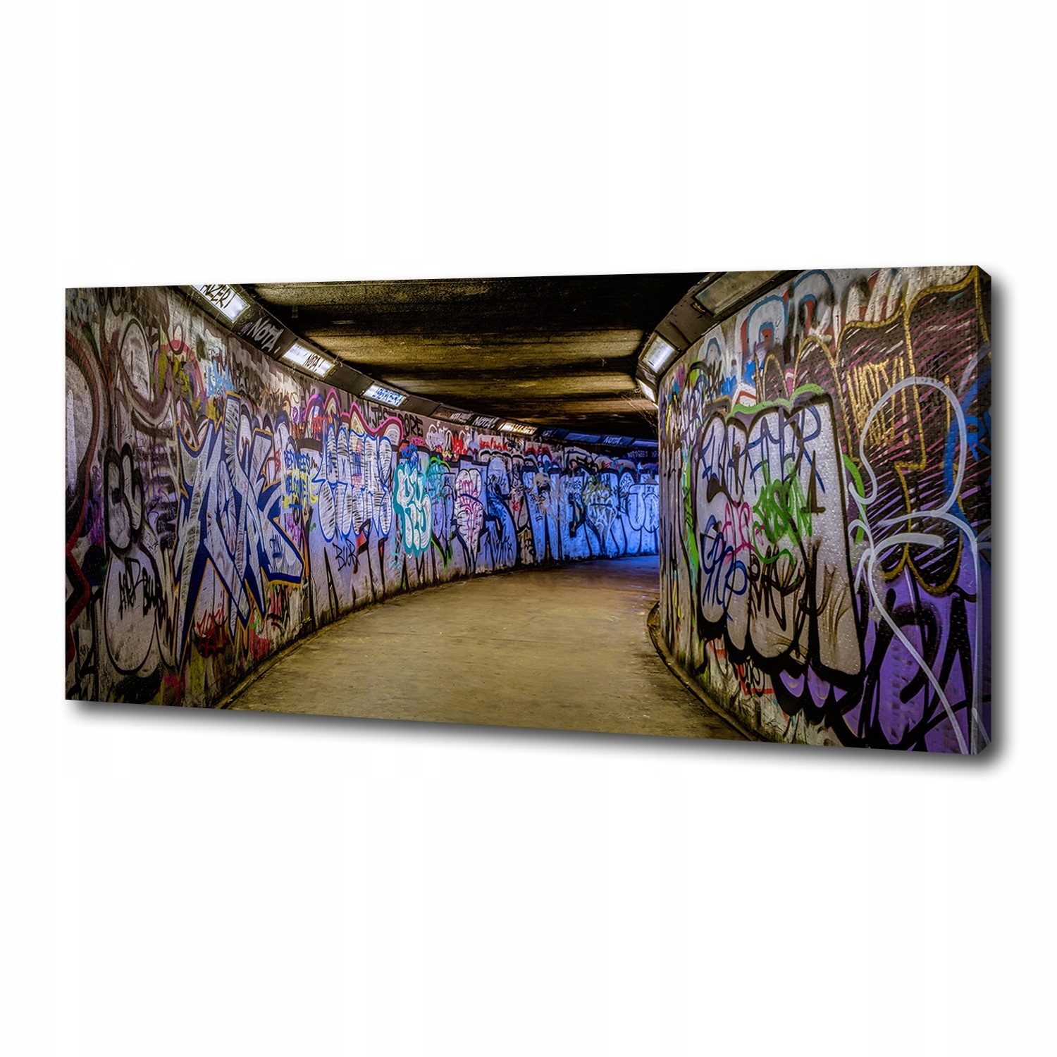 

Foto obraz na płótnie Graffiti w metrze 125x50 cm