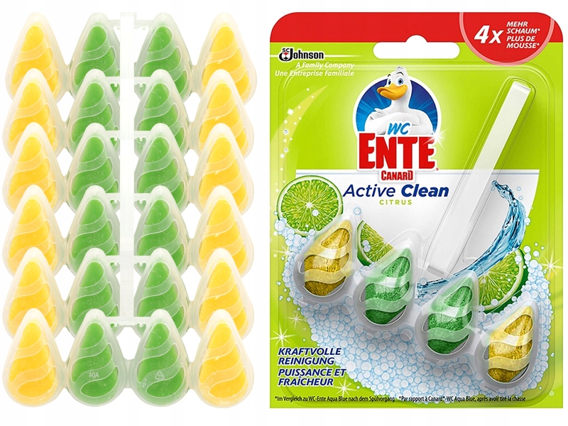 

6x Zawieszka Kostka Do Toalety Wc Ente Lime Zestaw