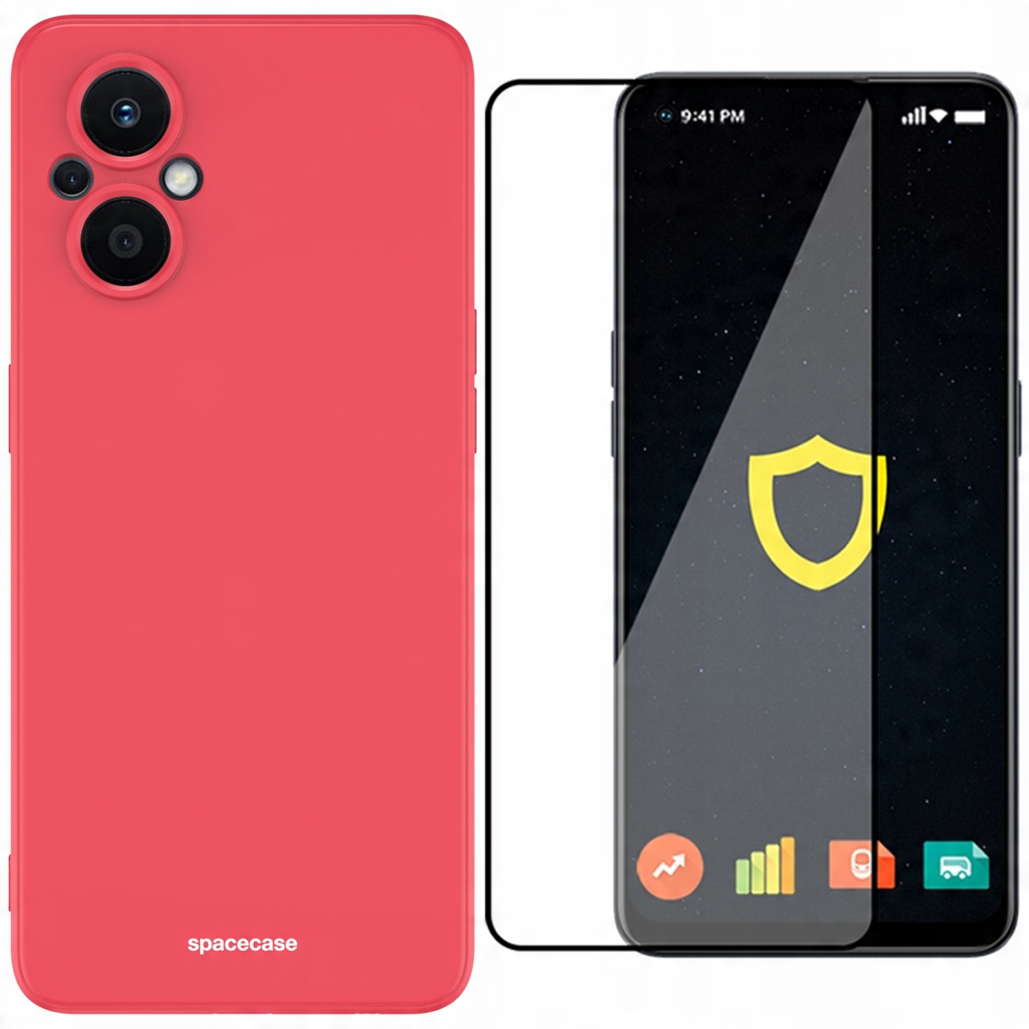 

Etui Matowe Spacecase Do Oppo Reno 7 Lite Szkło