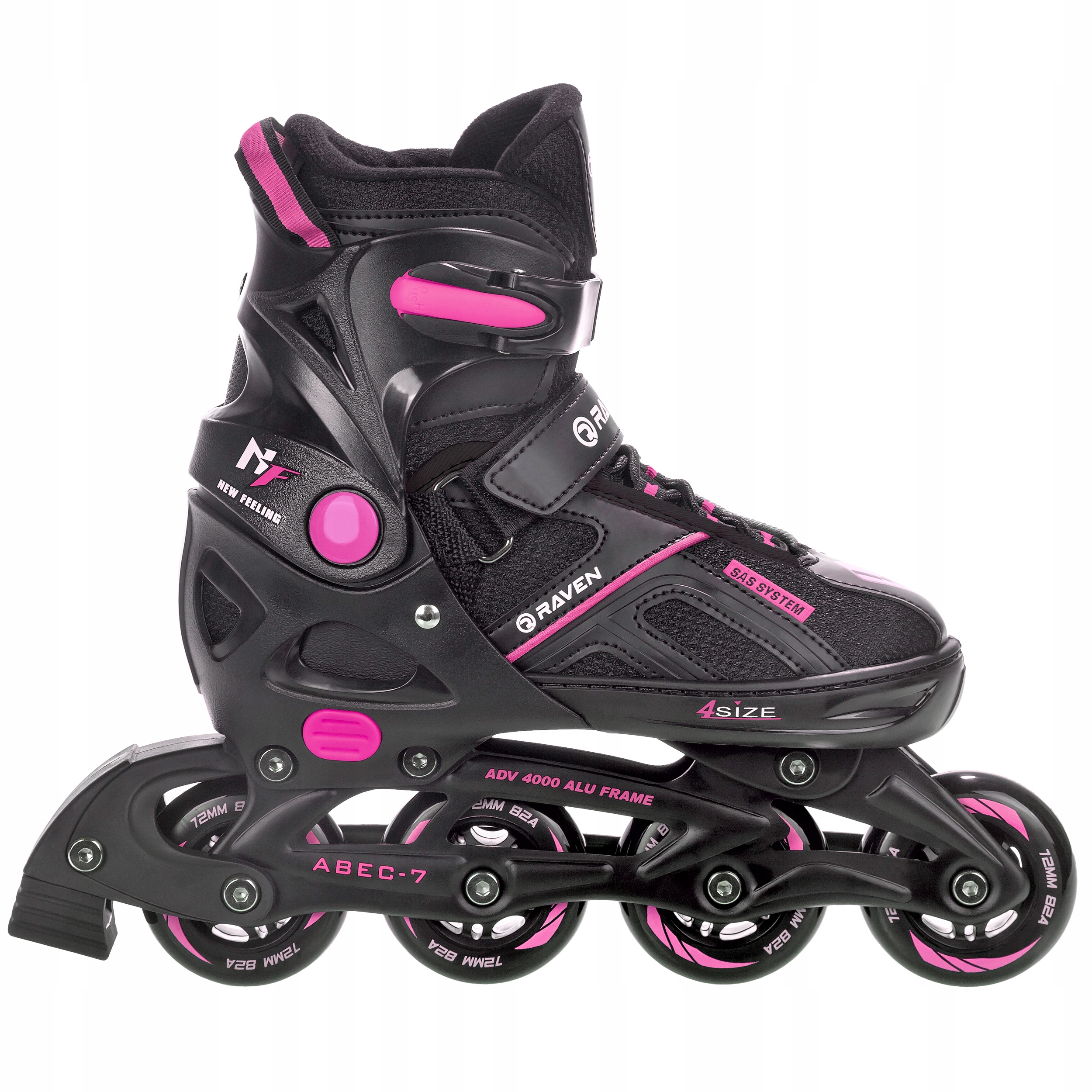 

Rolki Regulowane Raven Pulse Black/Fuchsia 37-40