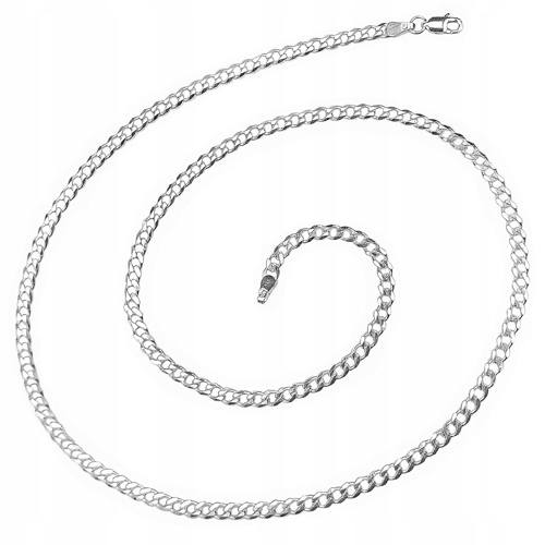 Stříbrný Řetízek Pancr pánský pevný, pevný, Ze Stříbra 925, řetěz 55 CM