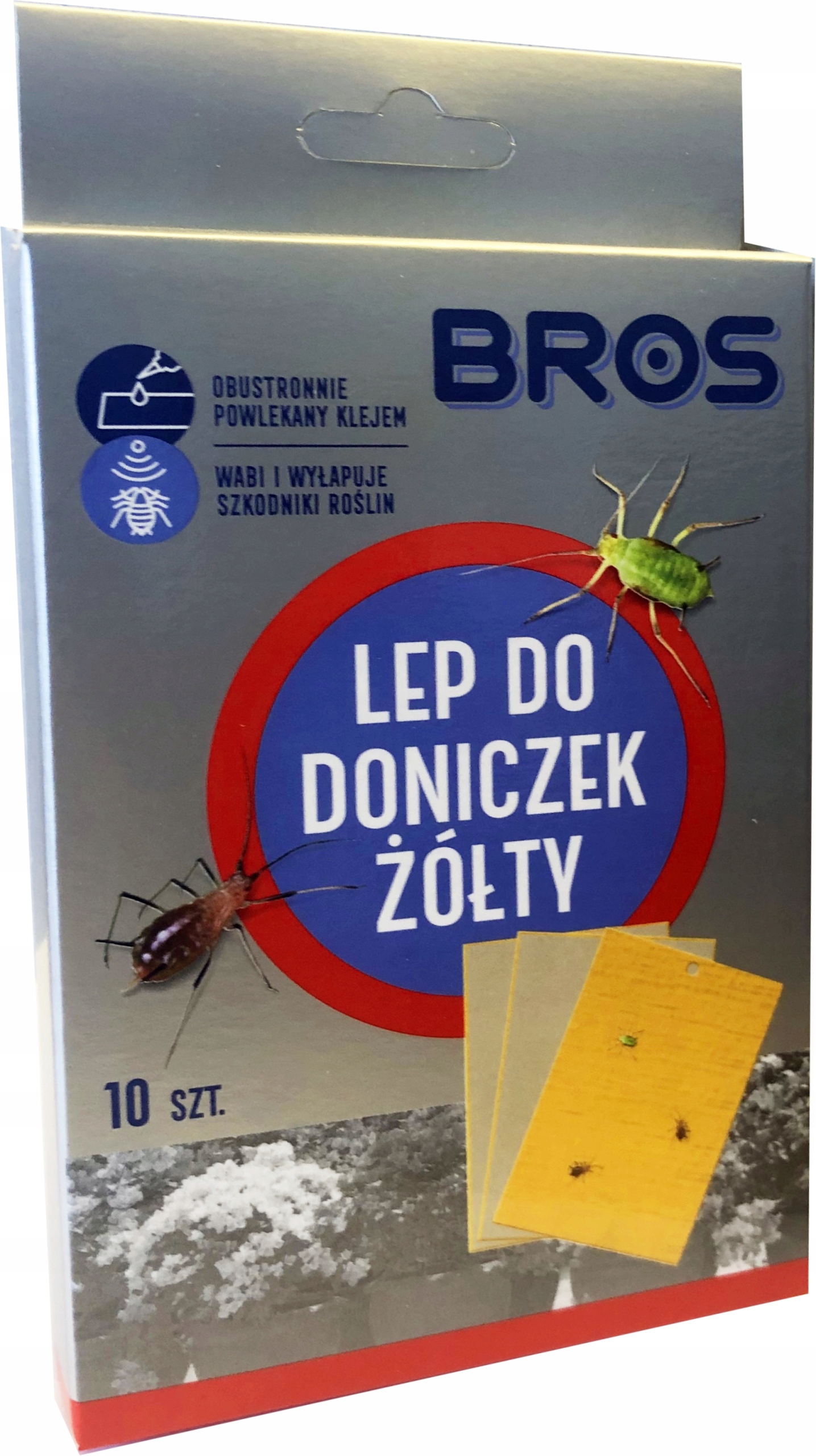 

Bros Żółty Lep do Doniczek 10 sztuk