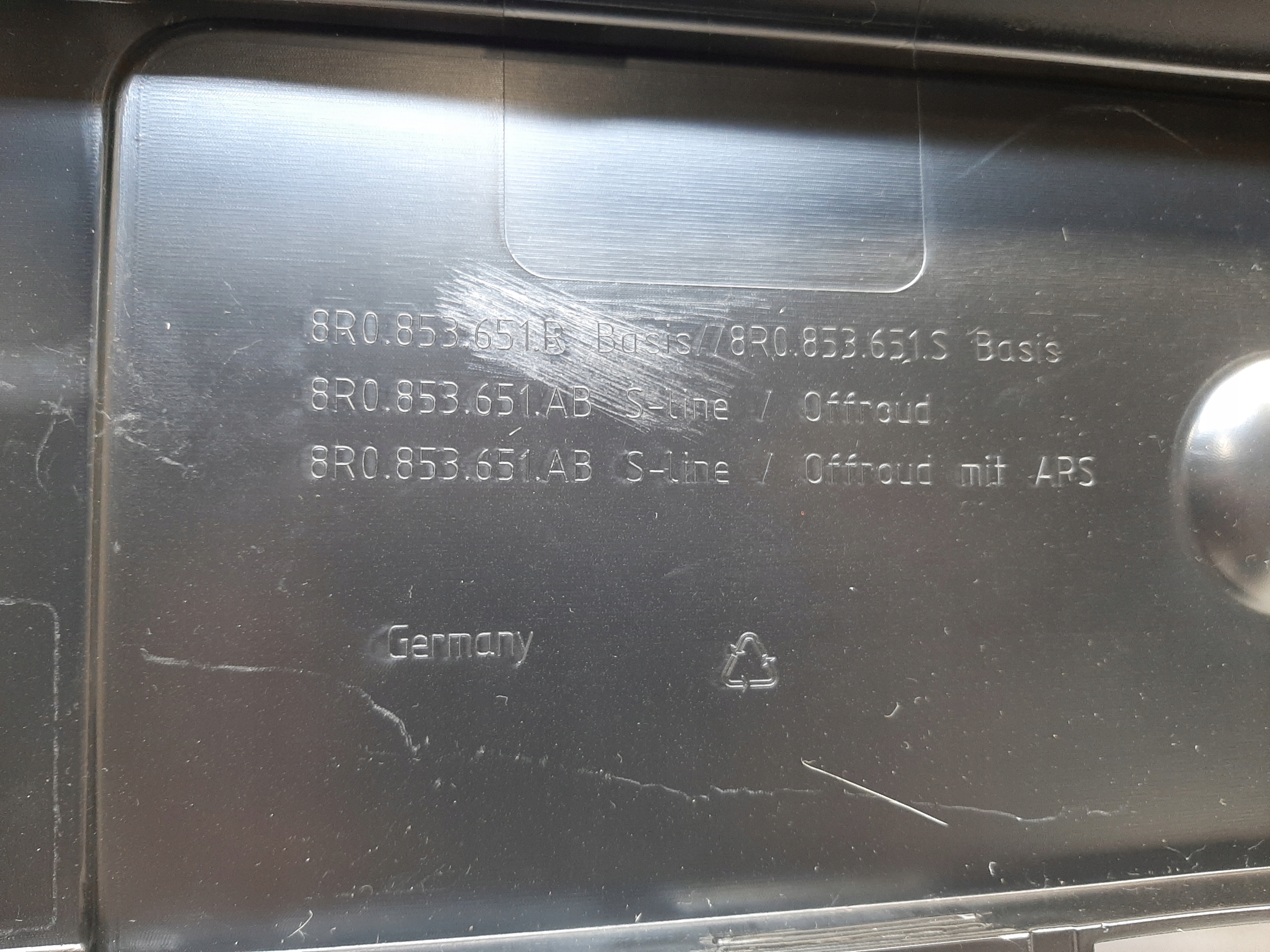 Audi Q5 Lift S-Line Atrapa Grill Nowy 8R0853651B / 8R0853651AB Wersja Europejska