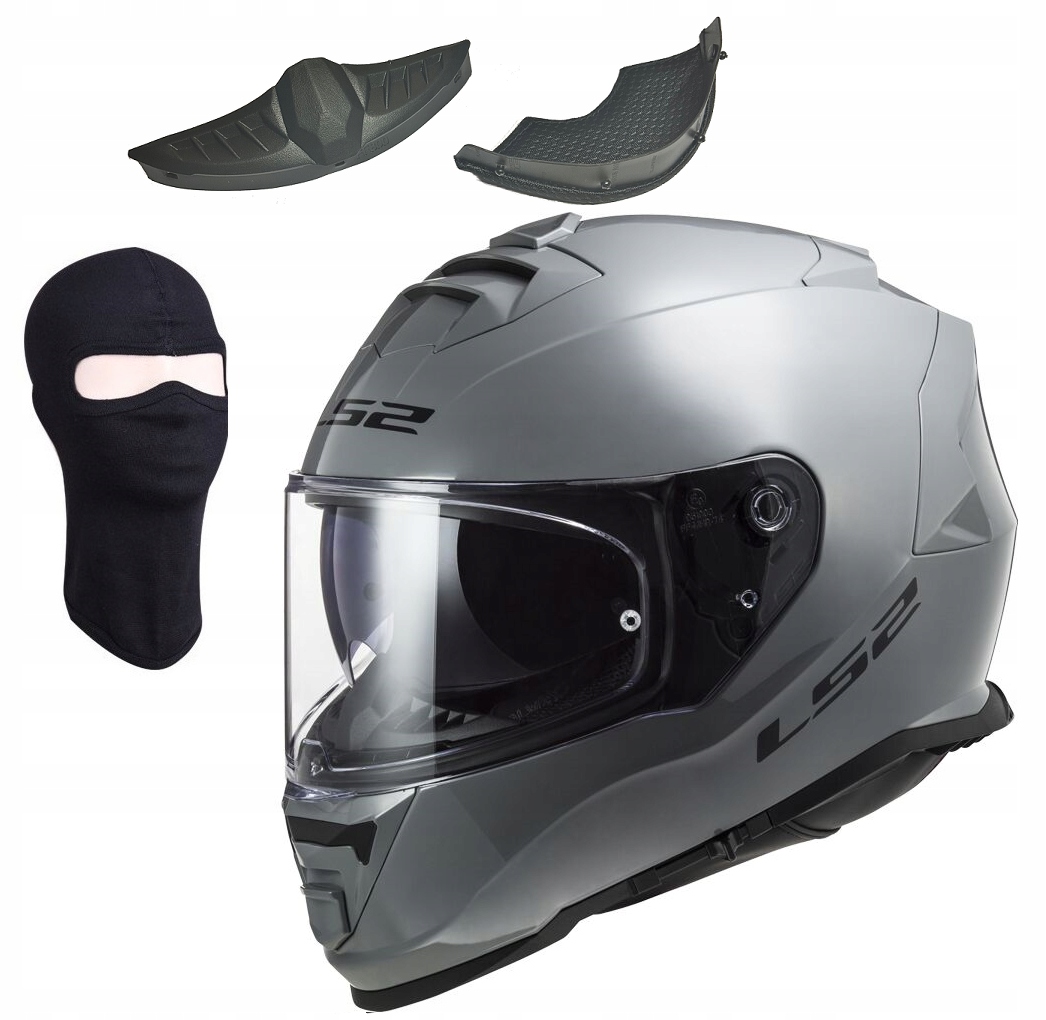 LS2 FF800 Storm II Solid Nardo Grey integrálna prilba s mixom S Zadarmo