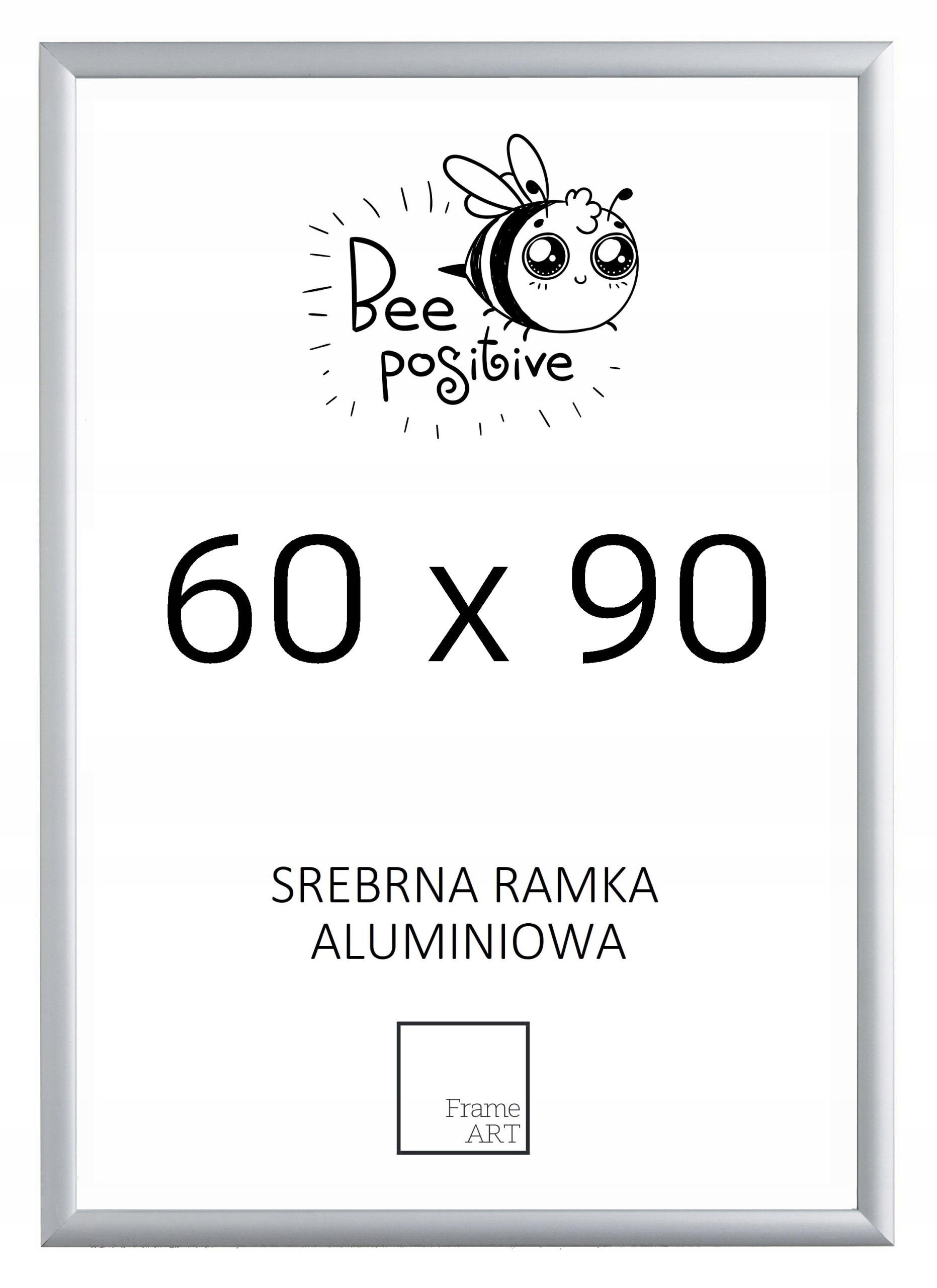 

Srebrna Rama Aluminiowa 60x90 Plakat Puzzle 90x60