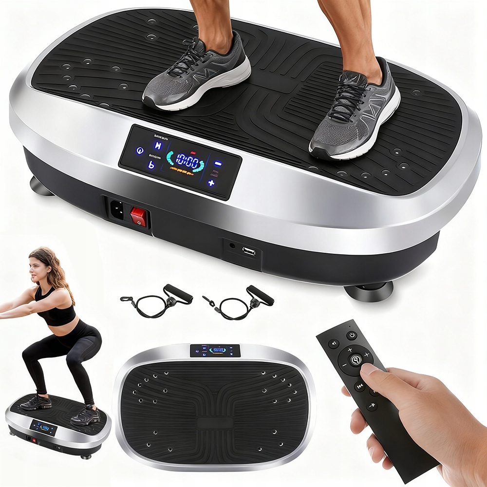 Platforma Wibrująca Led 5 Programów Automatycznych 120 Prędkości Pilot