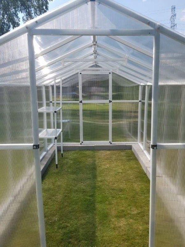 SZKLARNIA Z POLIWĘGLANU 4,3 m 211 x 204 MOCNA POLSKA PVC POLIWĘGLAN Długość 2.04 m