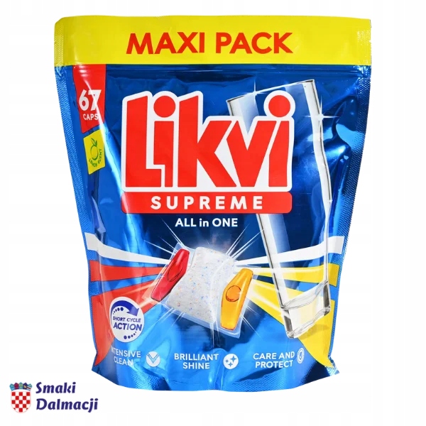 Kapsle do myčky nádobí All-in-One 67 x 15,4 g Likvi