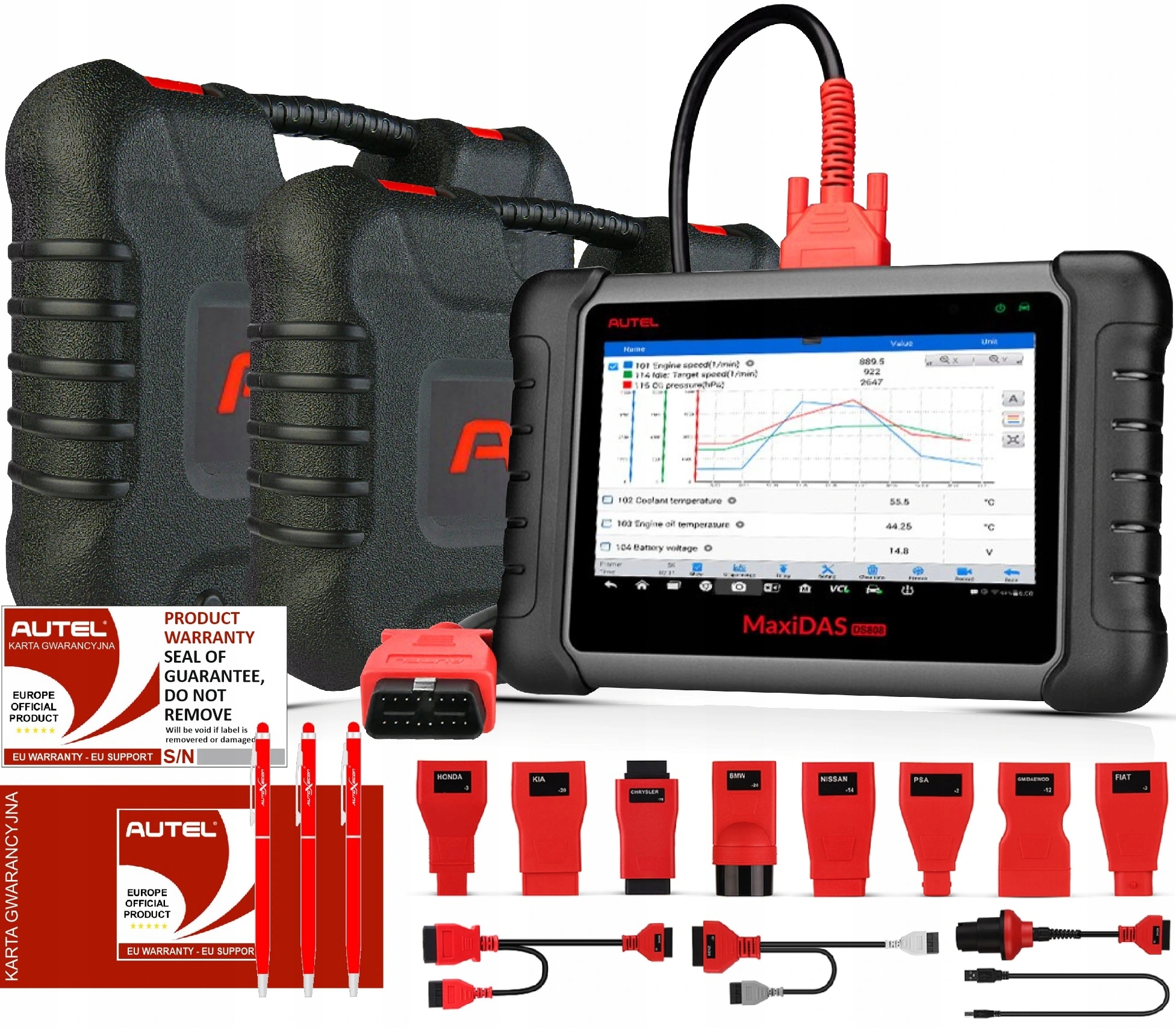 Tester diagnostyczny Autel MaxiDAS DS 808 J.POLSKI