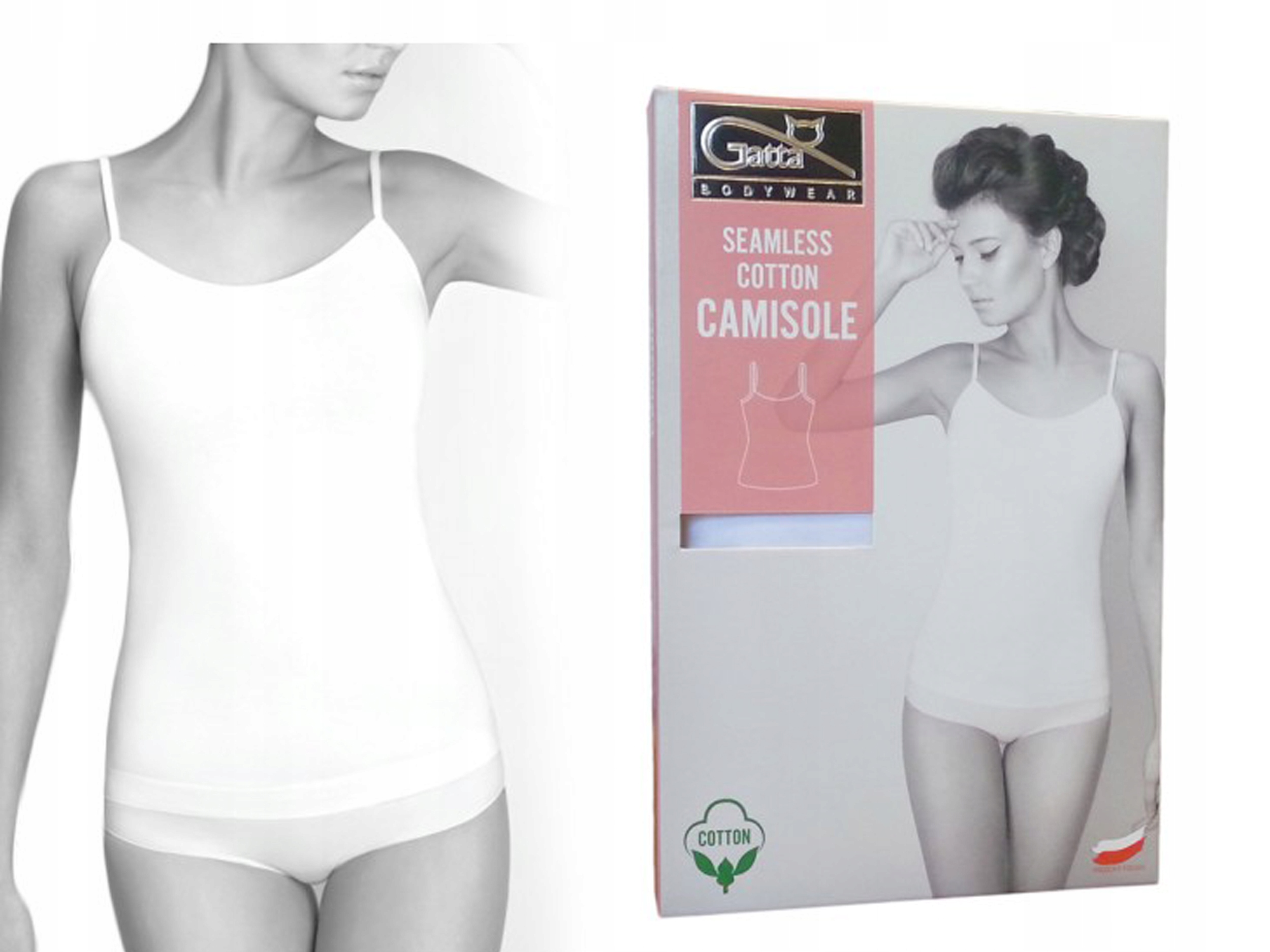 

Koszulka Seamless Cotton Gatta Camisole biała L