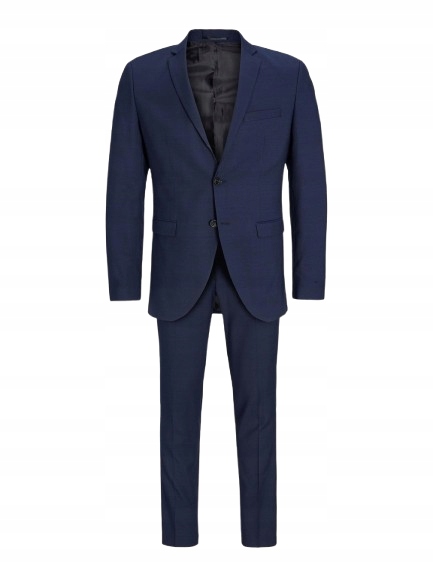 Jack&jones Pánský Oblek Tmavě Modrý Elegantní S Vlnou 50 Jsg
