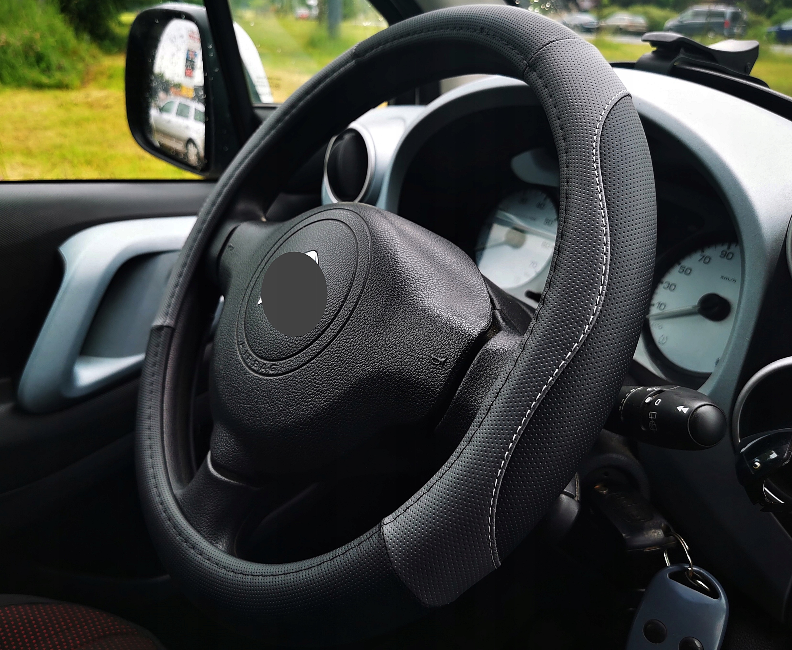 Fiat Ducato Boxer Jumper po 2006r. pokrowiec na kierownice skóra perforo EX Numer katalogowy producenta Nakładka Etui Obszycie