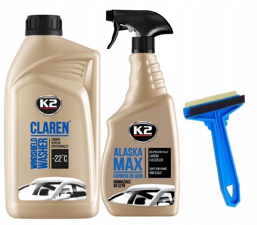 K2 CLAREN PŁYN ZIMOWY ALASKA ODMRAŻACZ MURSKA MOSIĘŻNA SKROBACZKA DO SZYB EAN (GTIN) 5906534000811