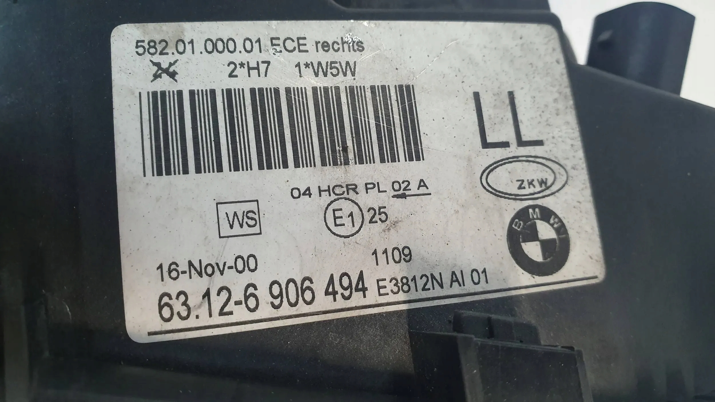 light front right 6906494 BMW 3 E46 98