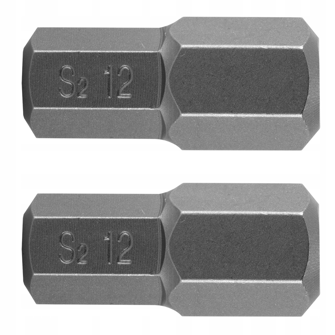 BIT HEX 12 X 30 MM, S2 X 2 SZT.