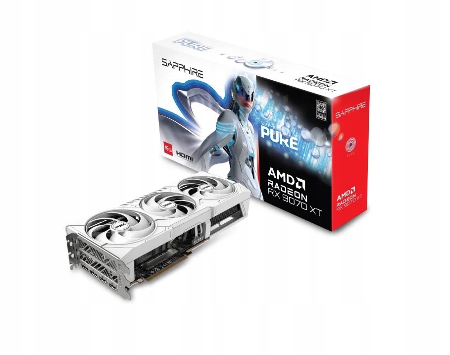 Karta graficzna SAPPHIRE Radeon RX 9070 XT Pure 16 GB